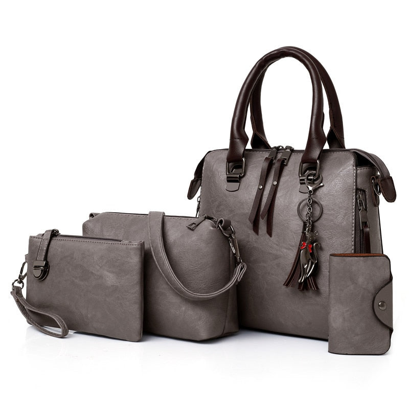 CONJUNTO BOLSAS COURO PU PRIMER