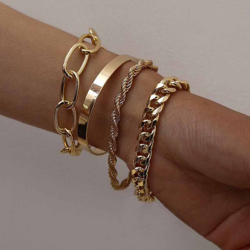 KIT PULSEIRAS PUNK METAL